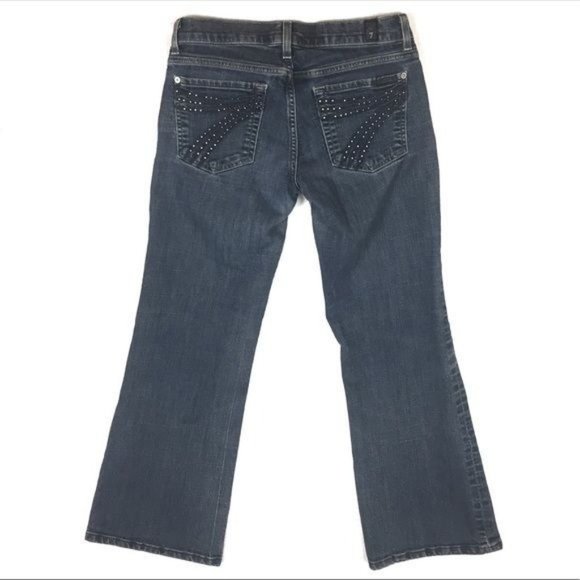 7 For All Mankind Denim - 7 For All Mankind Dojo Rhinestone Embellished Jean